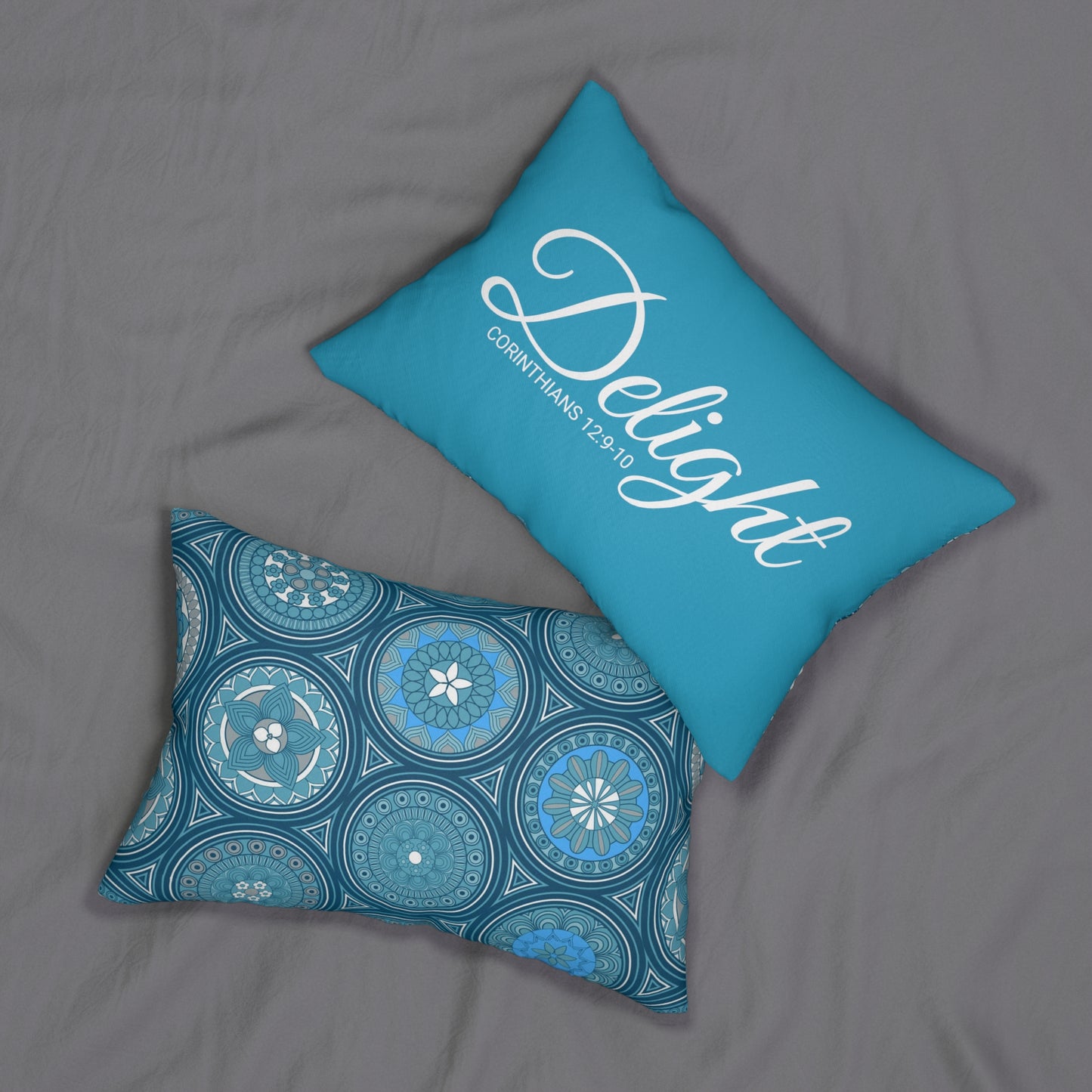 Scripture Delight Corinthians 12:9-10 Bible Verse Pillow