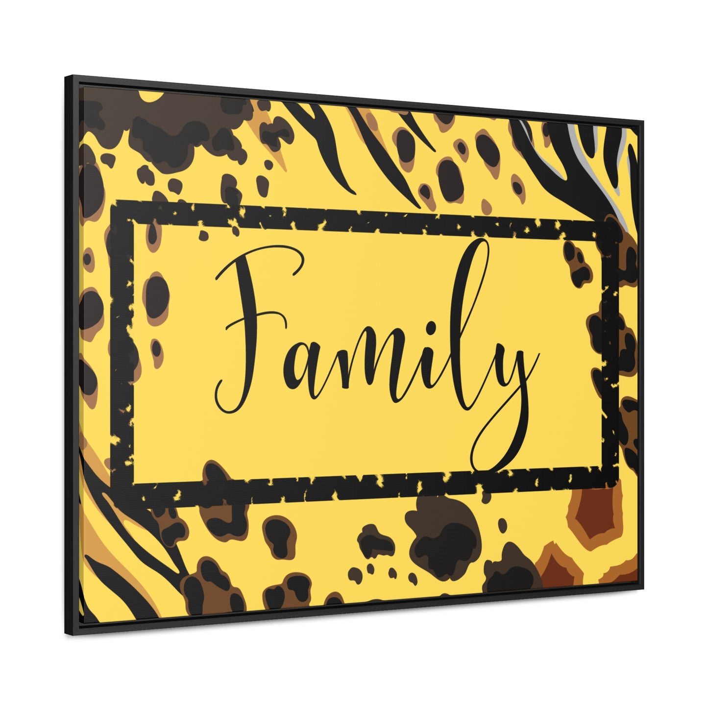 Christian Wall Art: Family (Floating Frame)