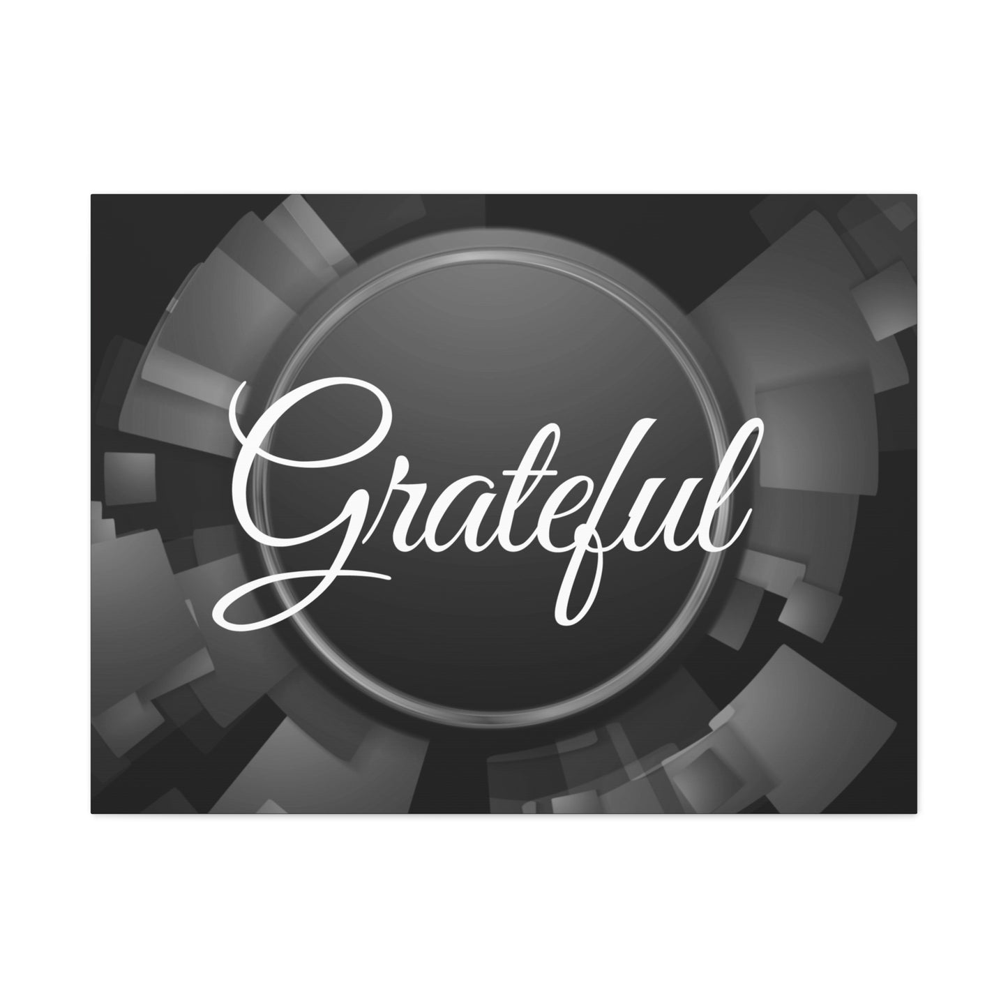 Christian Wall Art: Grateful (Wood Frame Ready to Hang)