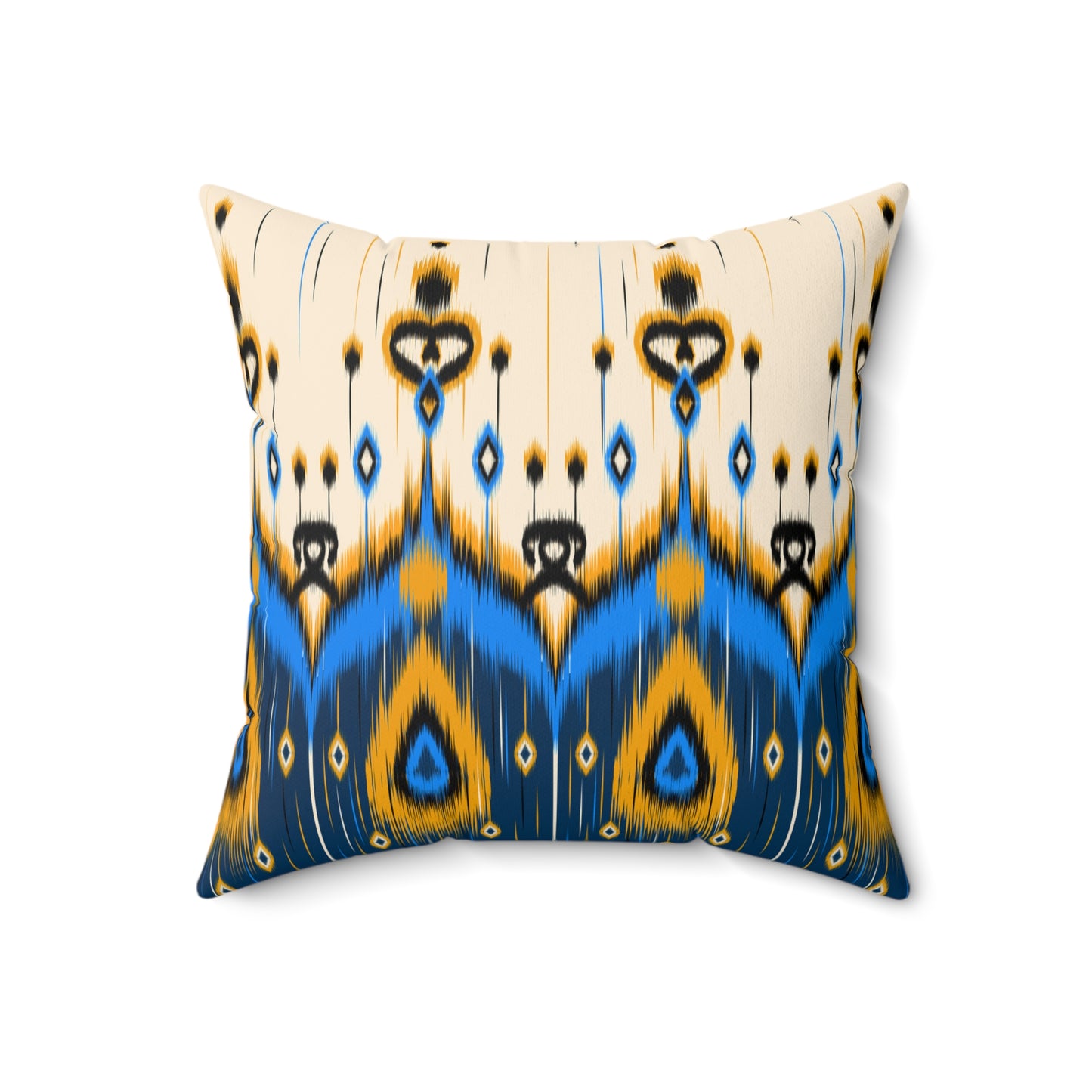 Ikat Style Throw Pillow