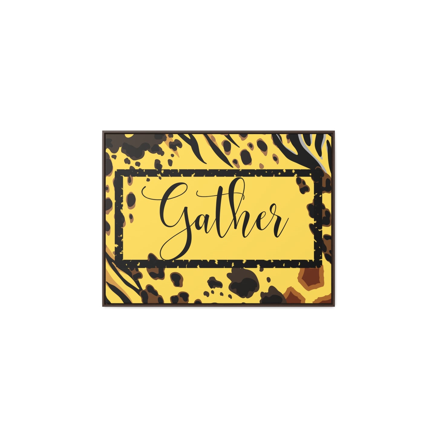 Christian Wall Art: Gather (Floating Frame)