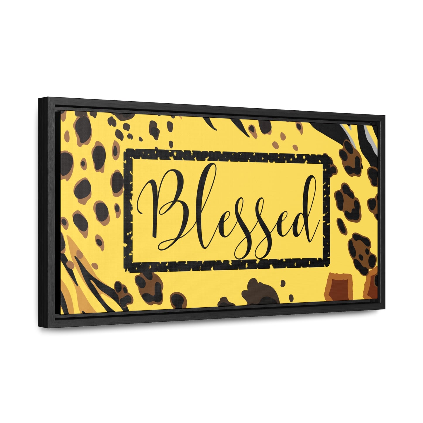 Christian Wall Art: Blessed (Floating Frame)