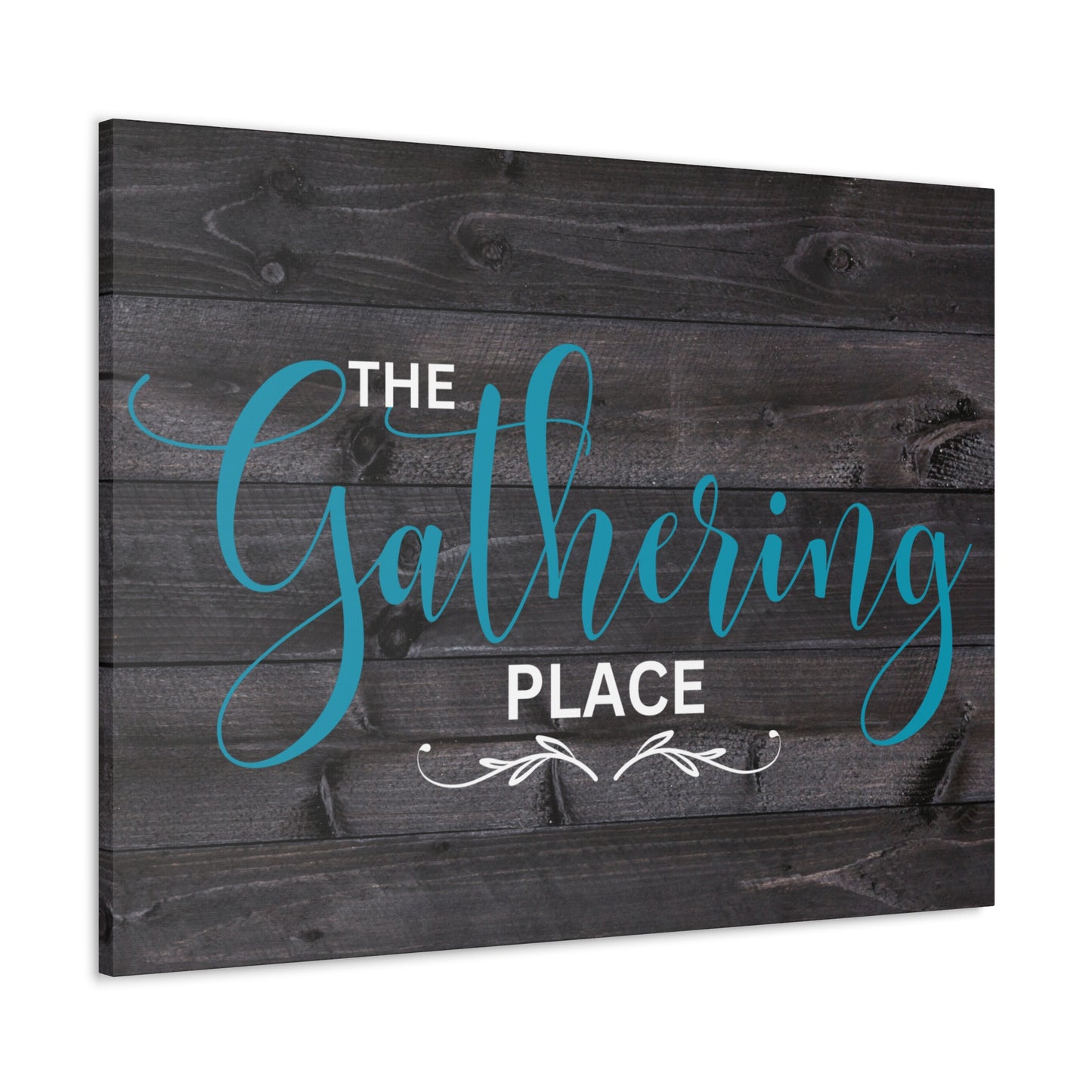 Christian Wall Art: The Gathering Place (Wood Frame Ready to Hang)