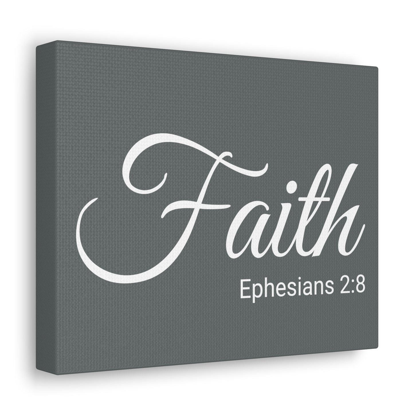 Christian Wall Art "Faith" Verse Ephesians 2:8 Ready to Hang Unframed