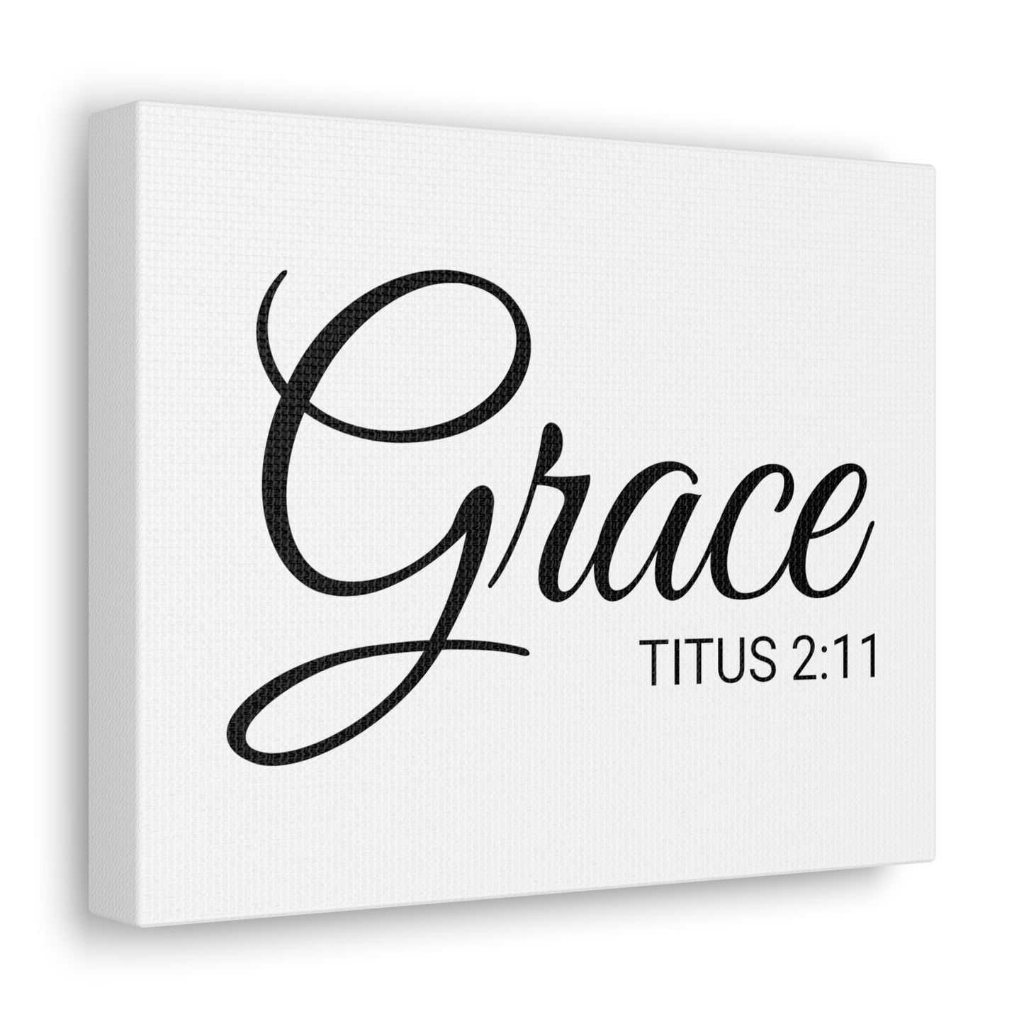 Christian Wall Art "Grace" Verse Titus 2:11 Ready to Hang Unframed