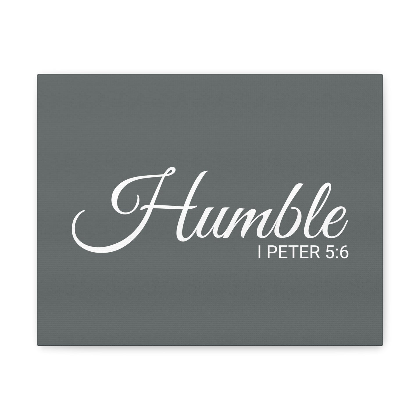 Christian Wall Art "Humble" Verse I Peter 5:6 Ready to Hang Unframed