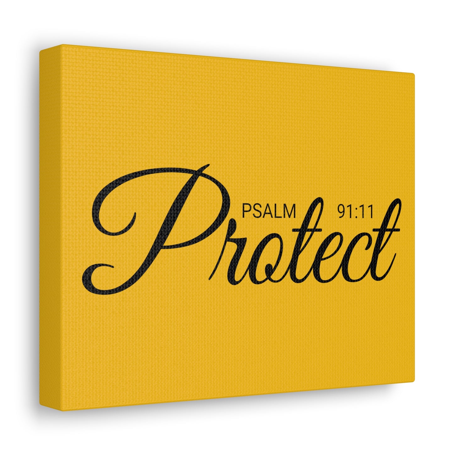 Christian Wall Art "Protect" Psalm 91:11 Ready to Hang Unframed