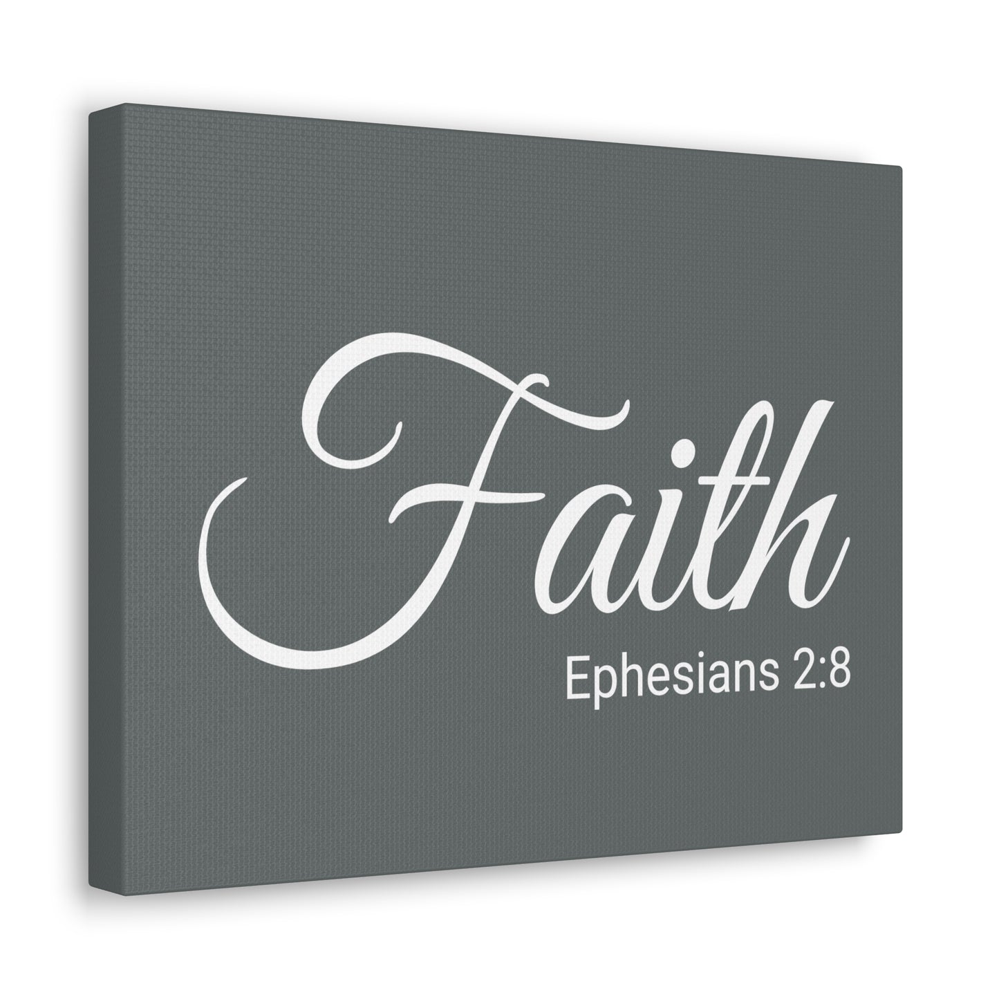 Christian Wall Art "Faith" Verse Ephesians 2:8 Ready to Hang Unframed