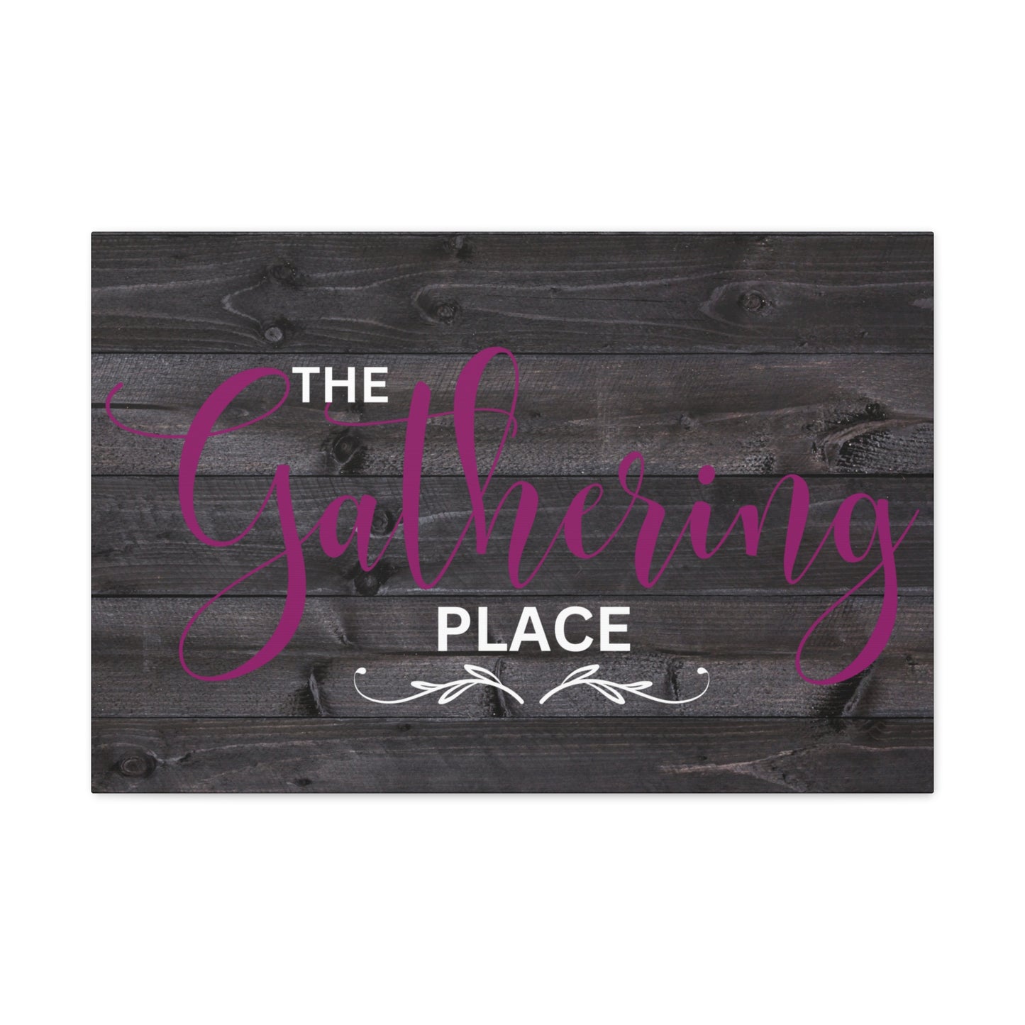 Christian Wall Art: The Gathering Place (Wood Frame Ready to Hang)