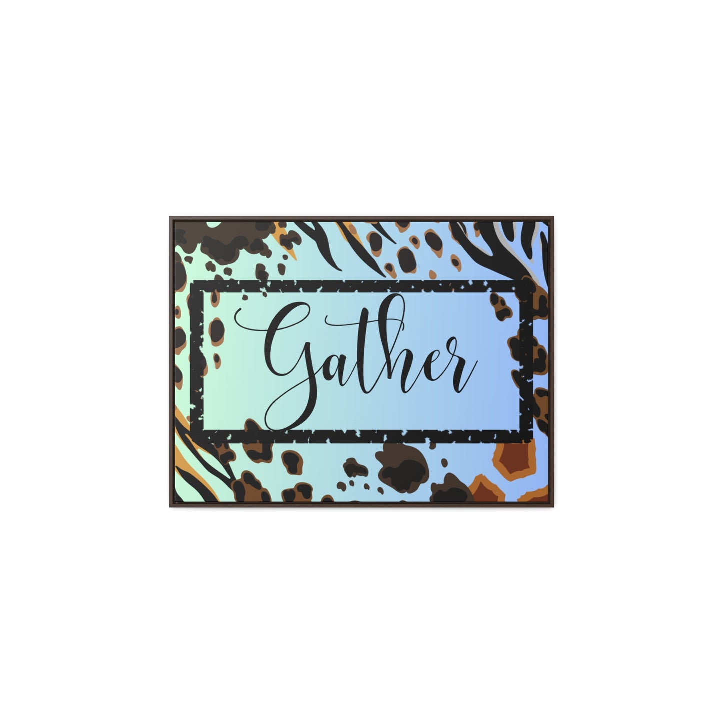 Christian Wall Art: Gather (Floating Frame)