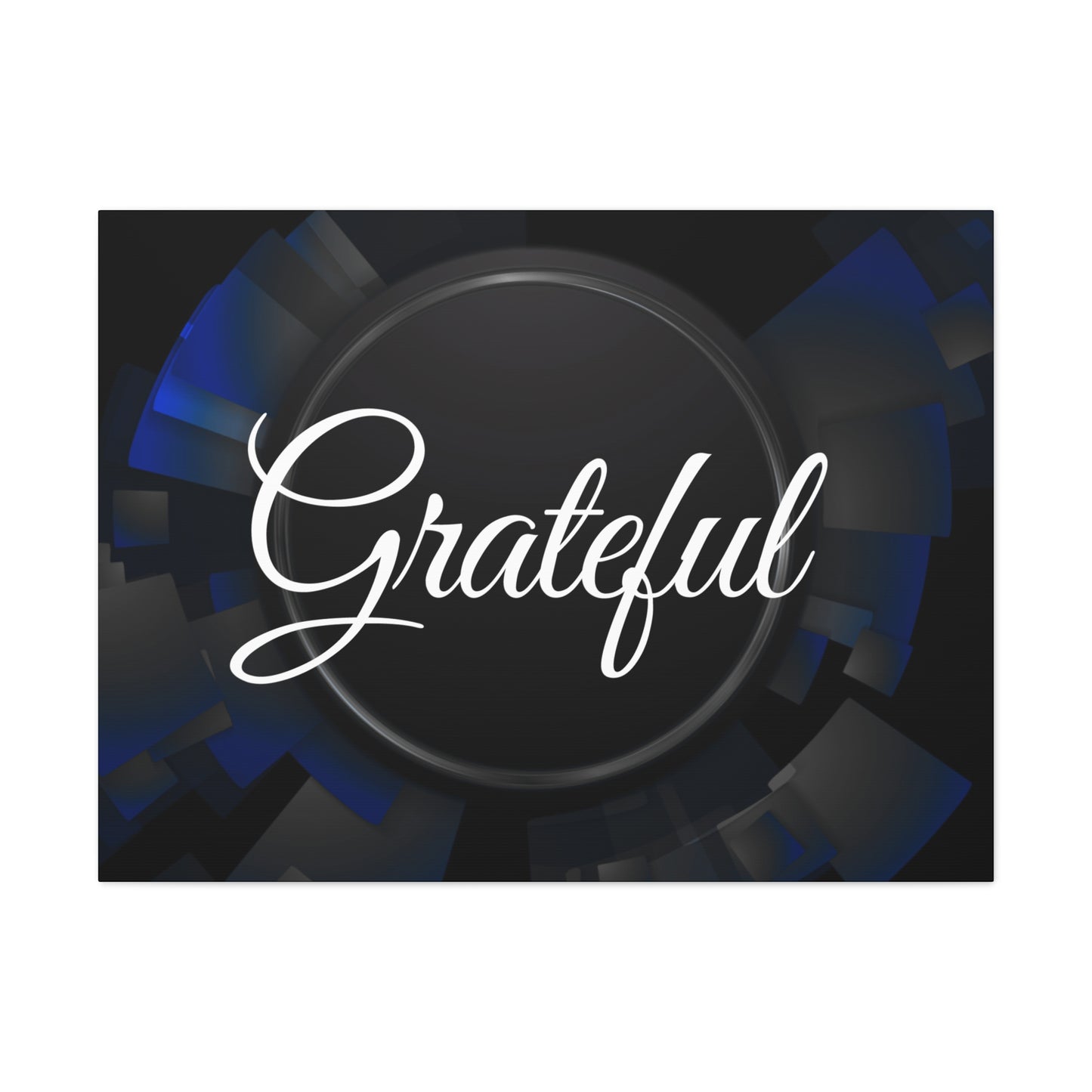 Christian Wall Art: Grateful (Wood Frame Ready to Hang)