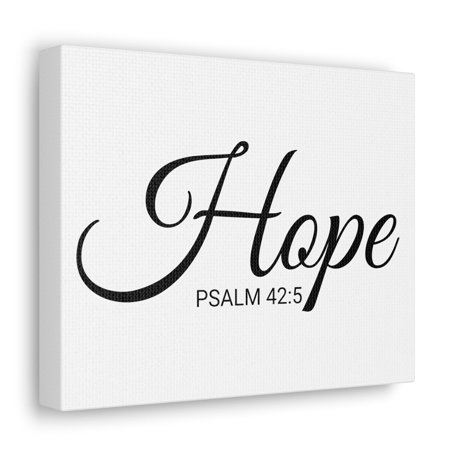 Chrisitan Wall Art "Hope" Verse Psalm 42:5 Ready to Hang Unframed