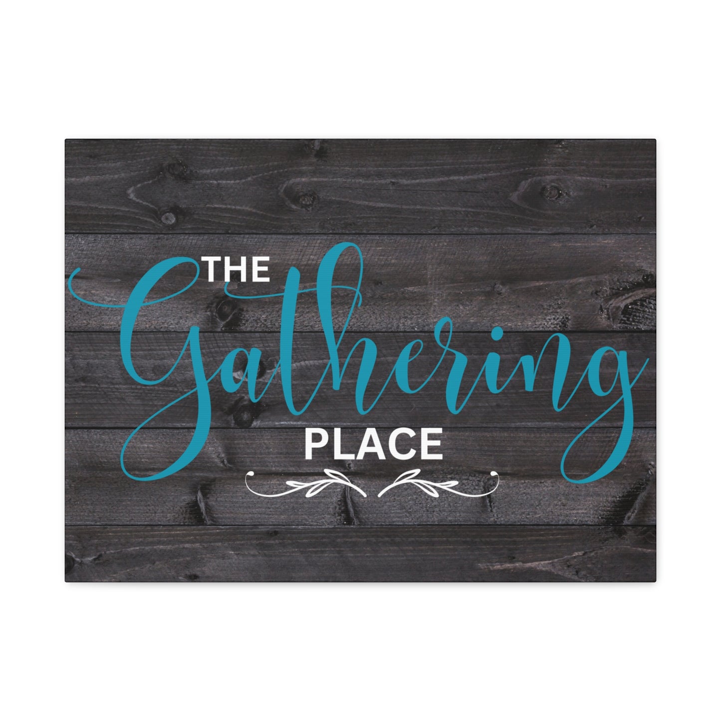 Christian Wall Art: The Gathering Place (Wood Frame Ready to Hang)