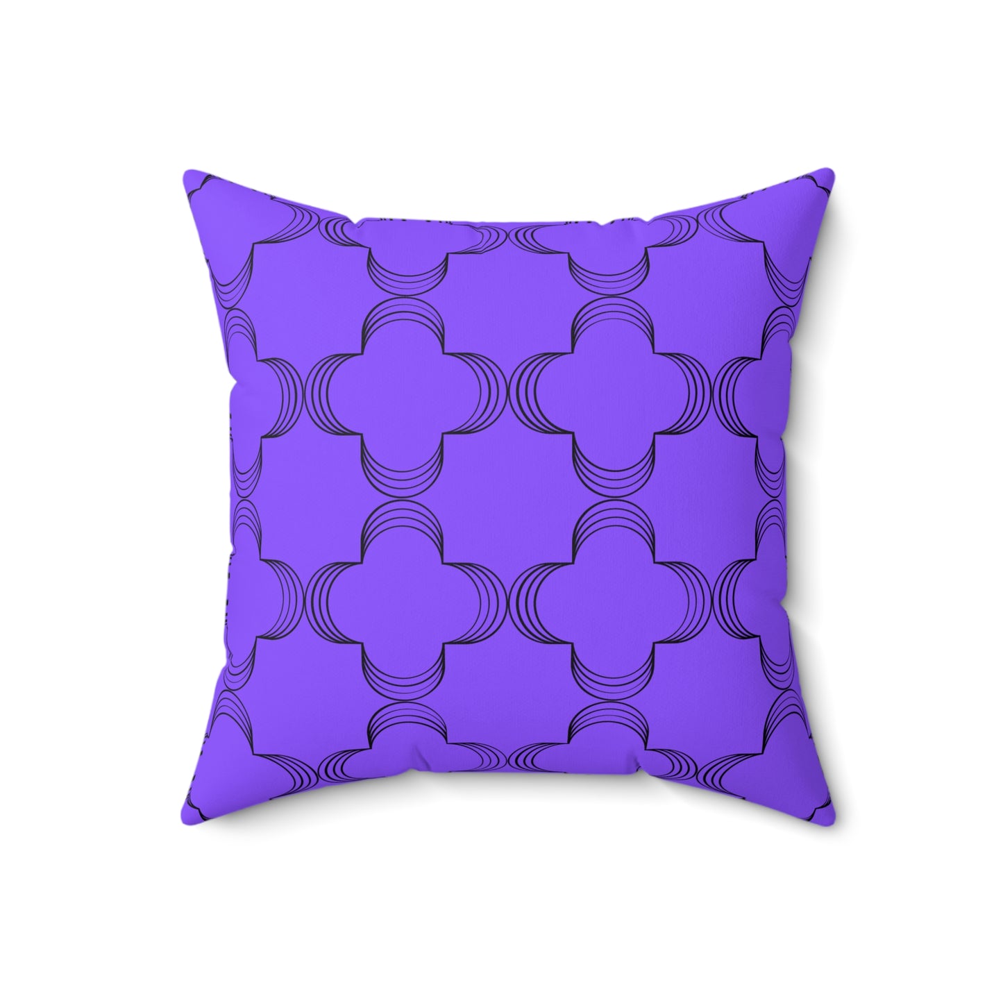 Geometric Purple (Matching The Gather Place) Throw Pillow