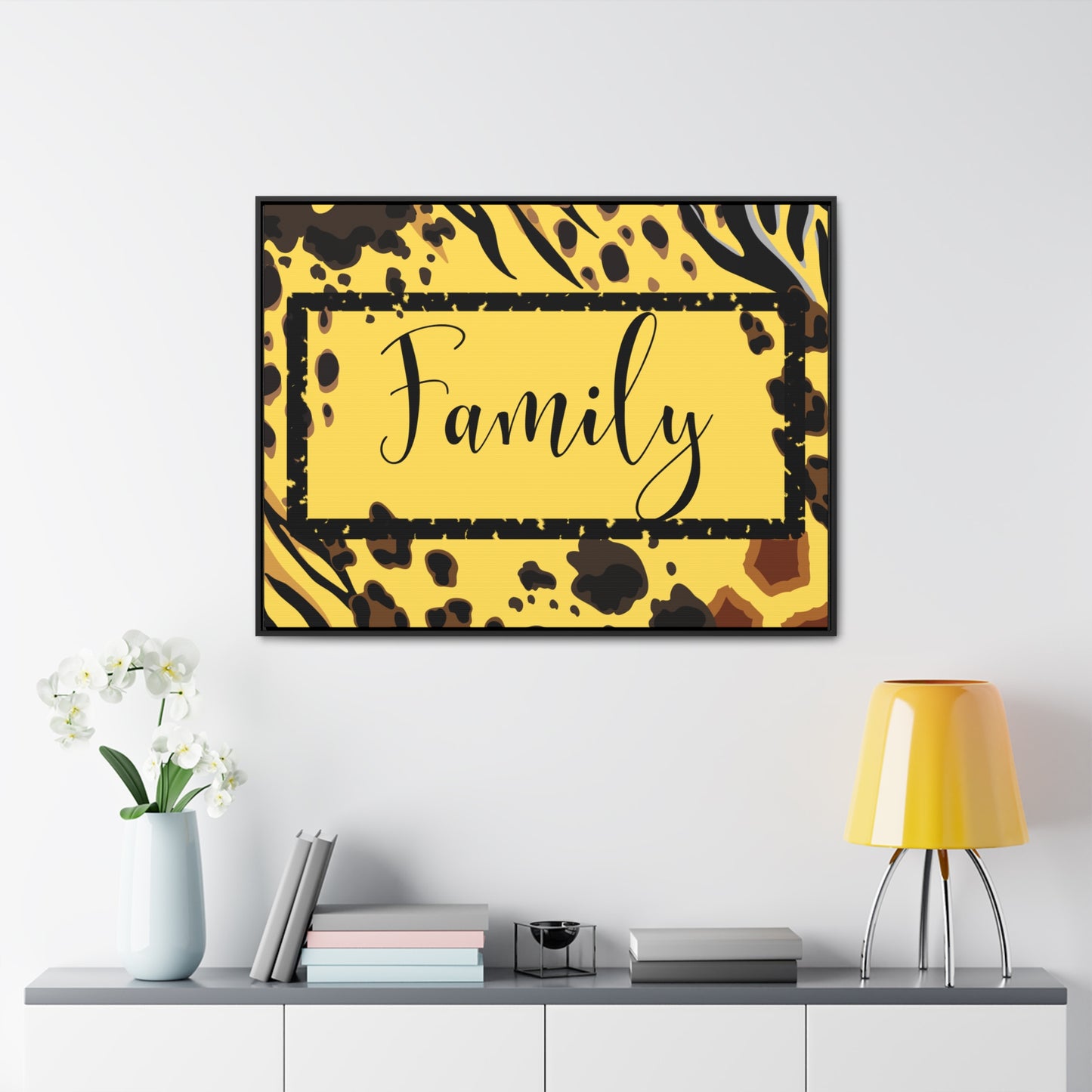 Christian Wall Art: Family (Floating Frame)