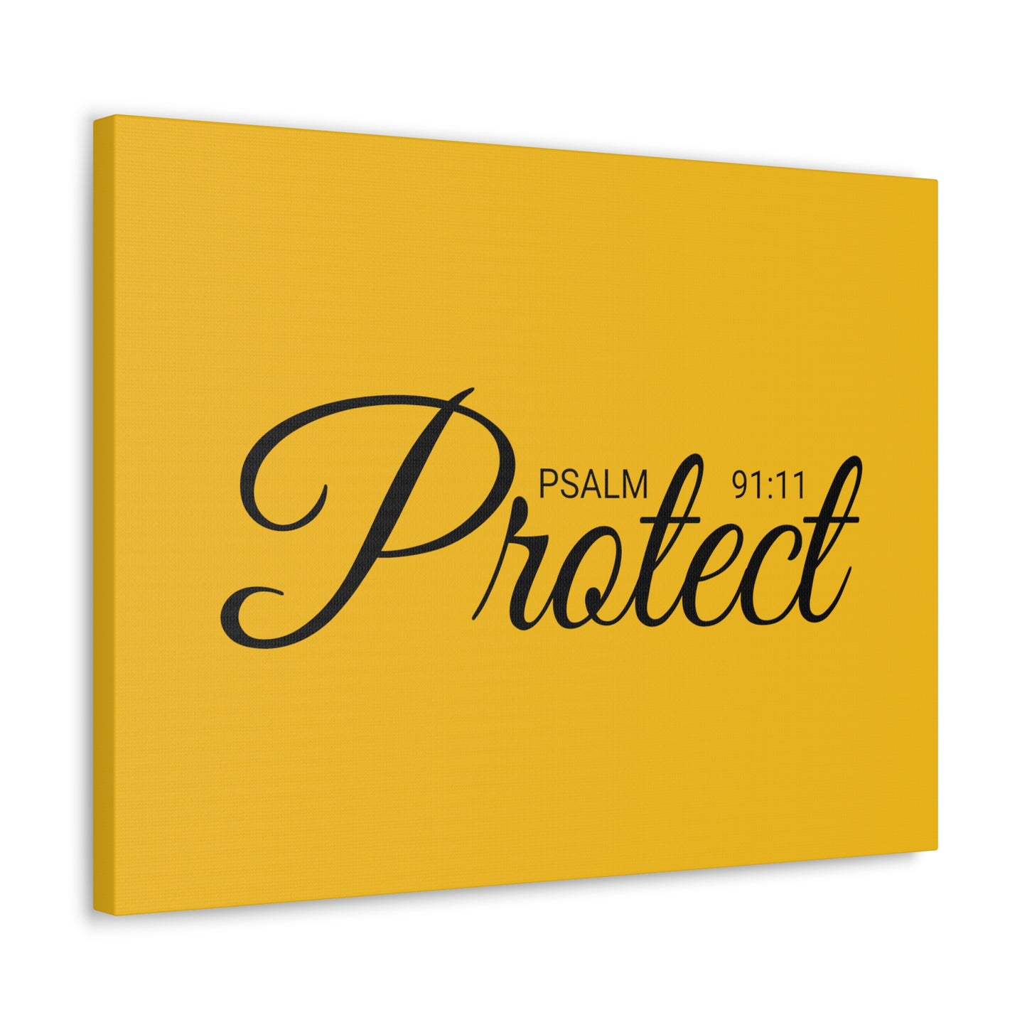 Christian Wall Art "Protect" Psalm 91:11 Ready to Hang Unframed