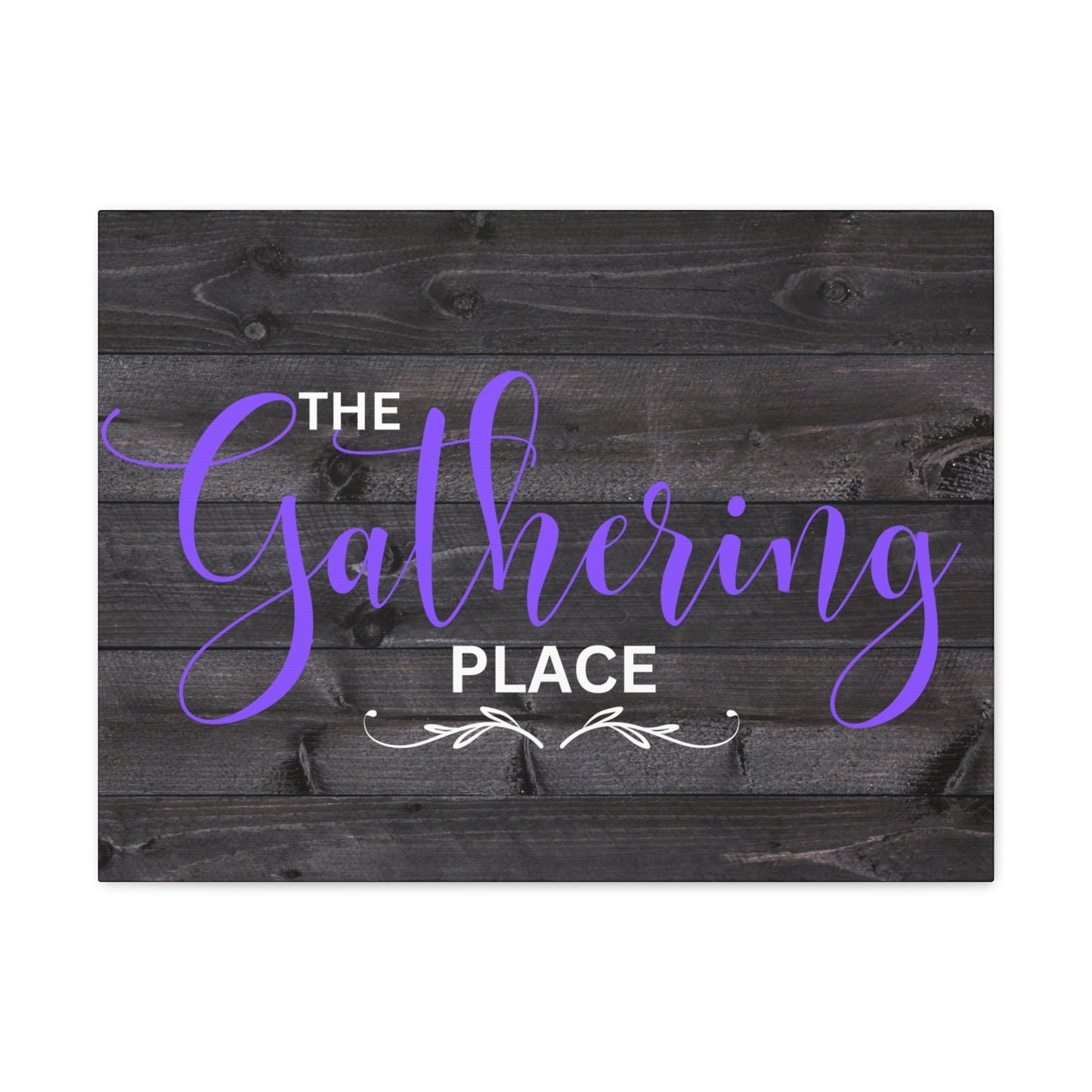 Christian Wall Art: The Gathering Place (Wood Frame Ready to Hang)