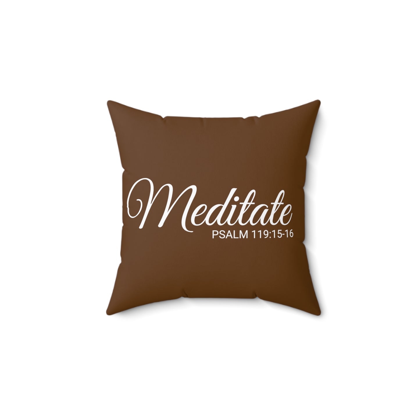 Scripture Meditate Psalm 119:15-16 Bible Verse Pillow