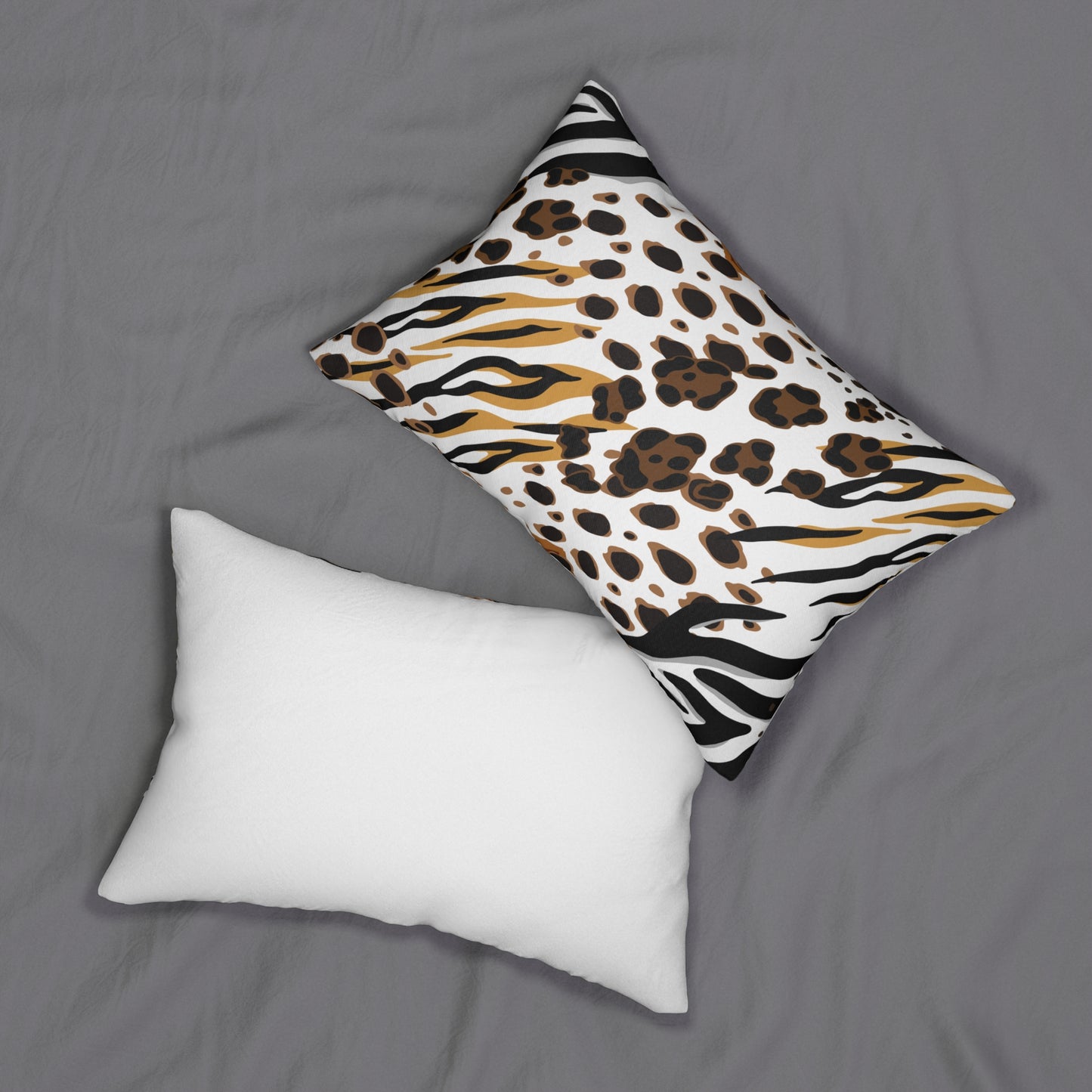 Animal Print (Dual) White Accent Pillow