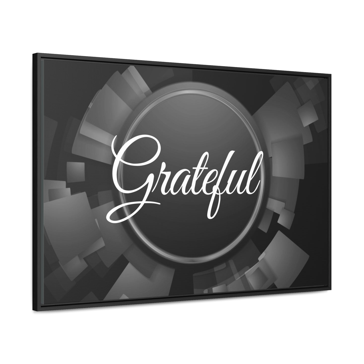 Christian Wall Art: Grateful (Floating Frame)