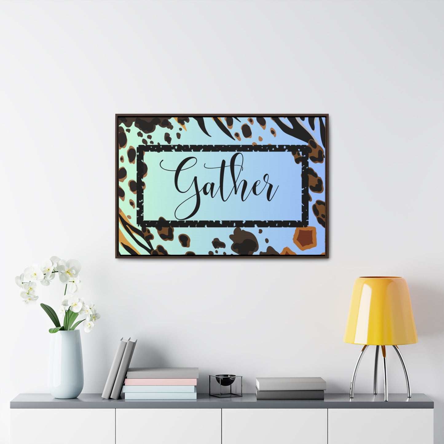 Christian Wall Art: Gather (Floating Frame)