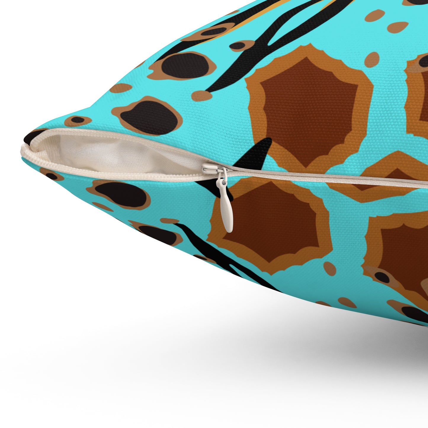 Animal Print Turquoise Pillow