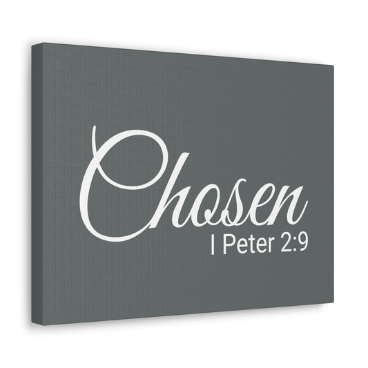 Christian Wall Art "Chosen" Verse I Peter 2:9 - Ready to Hang Unframed