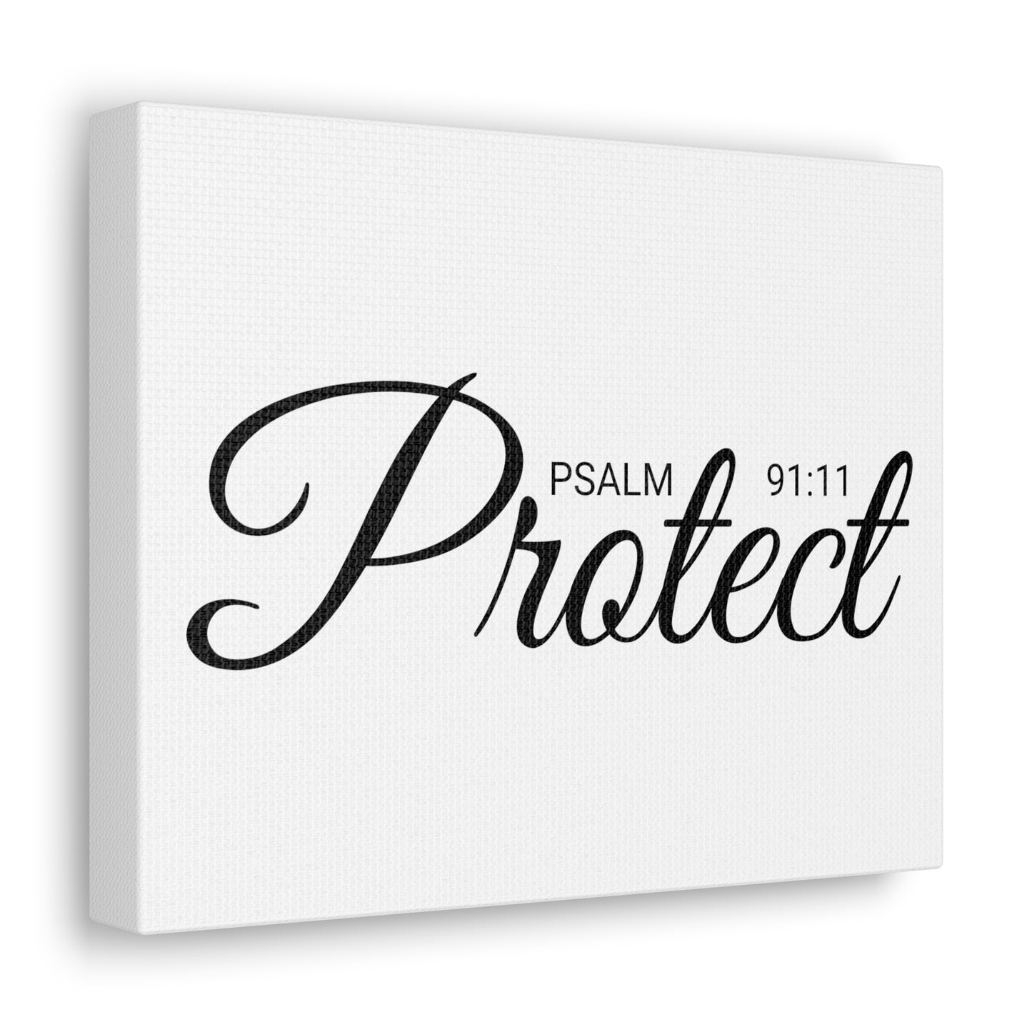 Christian Wall Art "Protect" Psalm 91:11 Ready to Hang Unframed