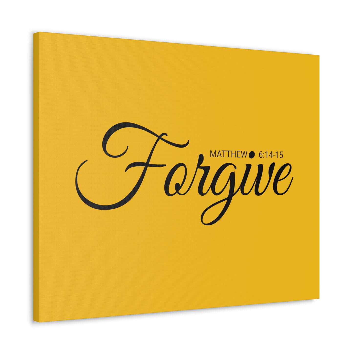 Christian Wall Art "Forgive" Verse Matthew 6:14-15 Ready to Hang Unframed