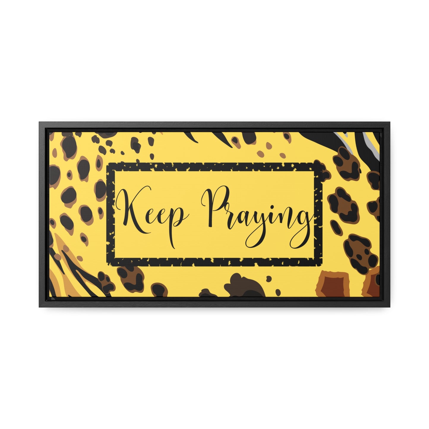 Christian Wall Art: Keep Praying (Floating Frame)