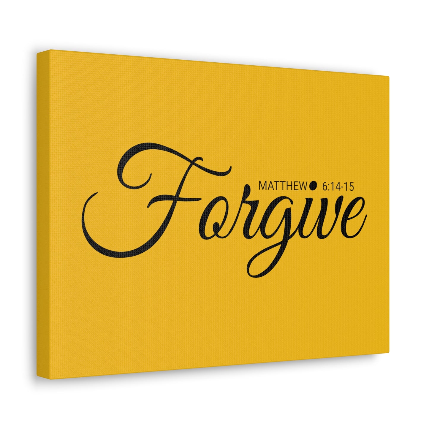 Christian Wall Art "Forgive" Verse Matthew 6:14-15 Ready to Hang Unframed