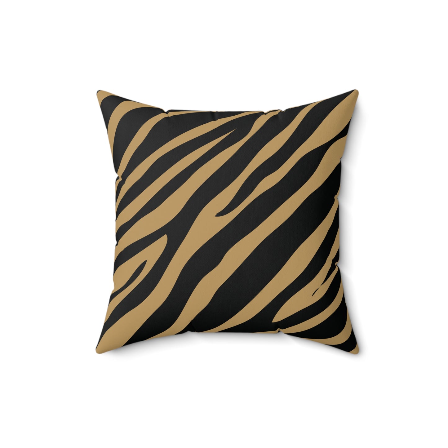 Zebra Print Lt. Brown Throw Pillow