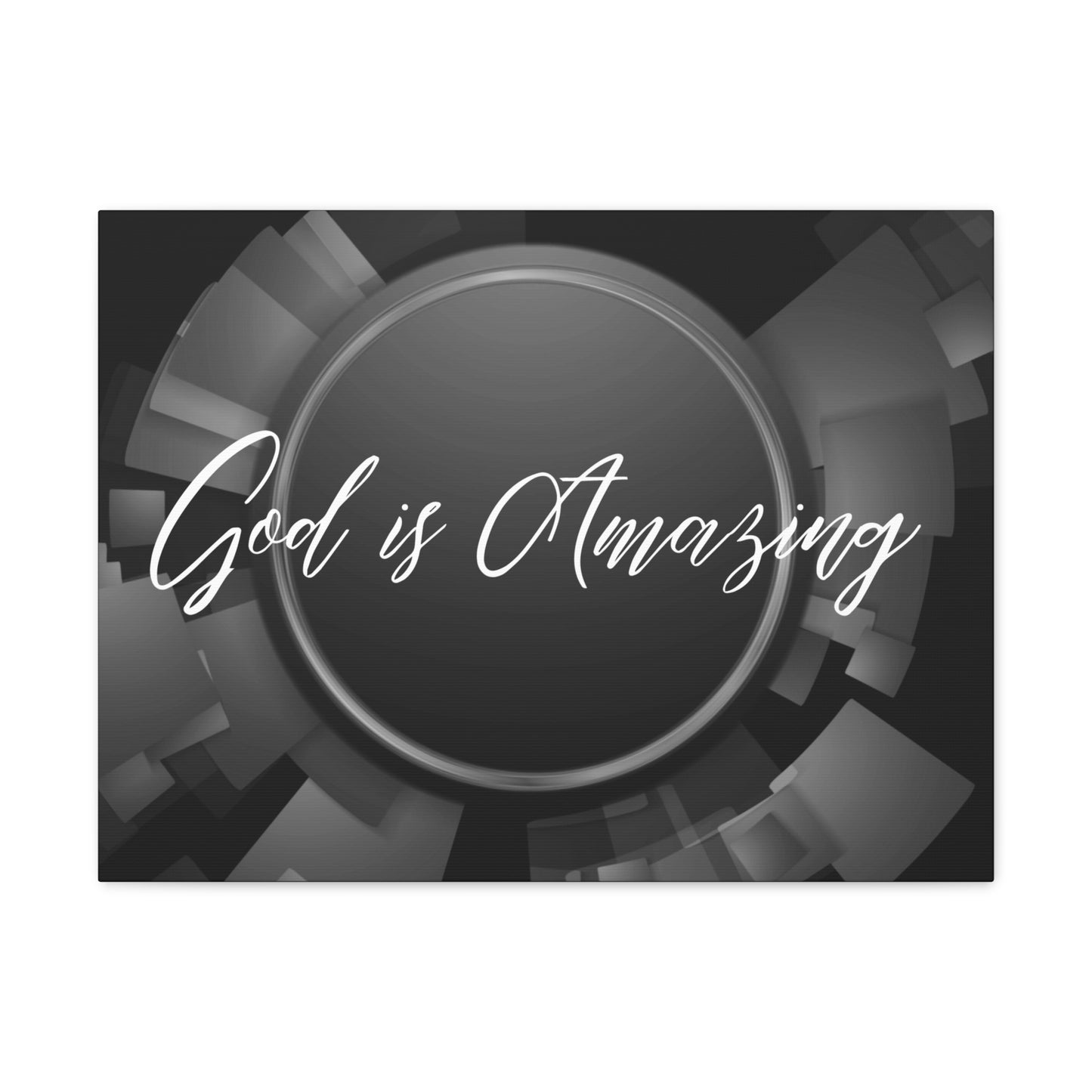 Christian Wall Art: God is Amazing (Wood Frame Ready to Hang)