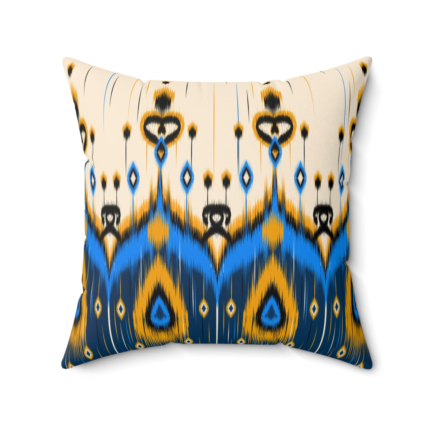 Ikat Style Throw Pillow