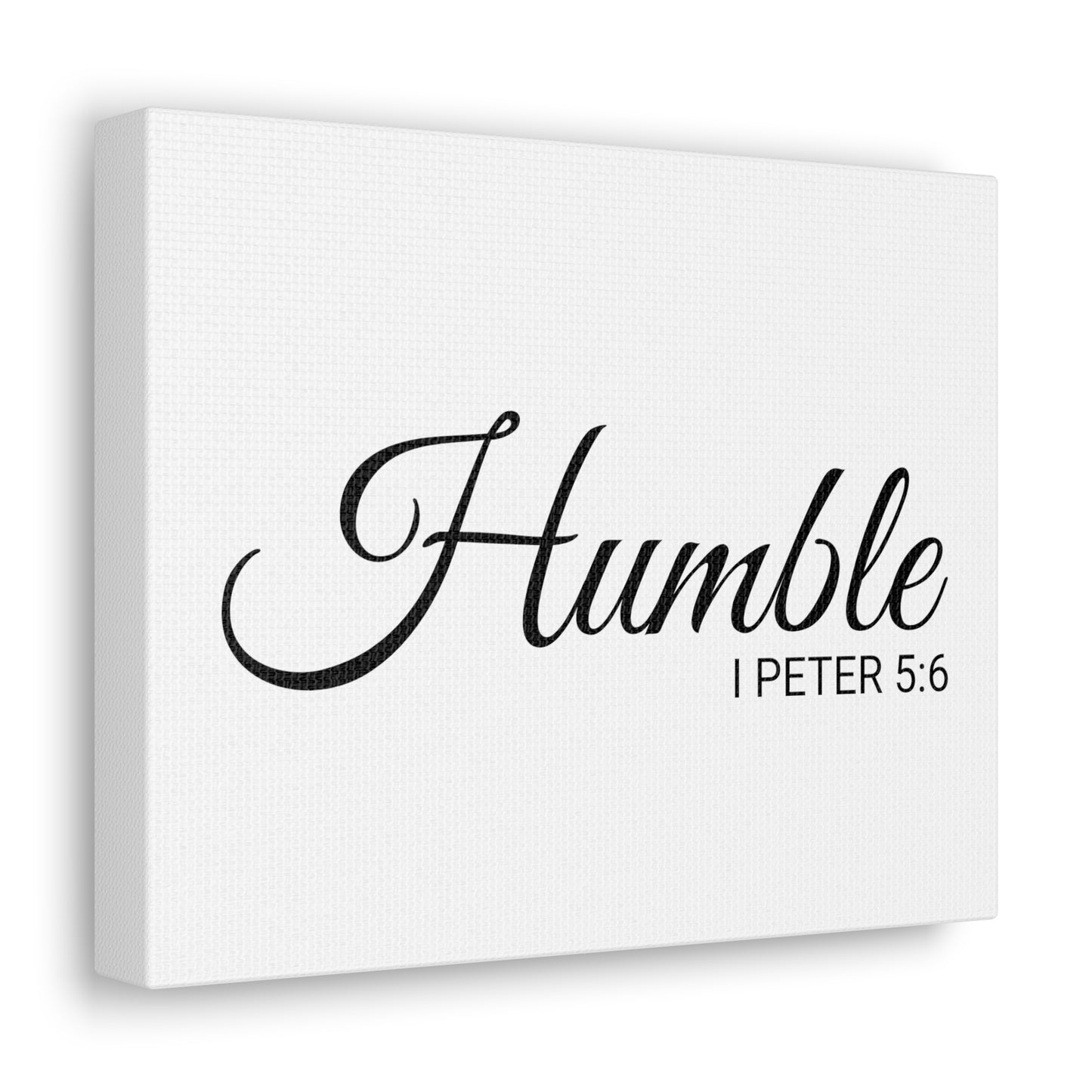 Christian Wall Art "Humble" Verse I Peter 5:6 Ready to Hang Unframed