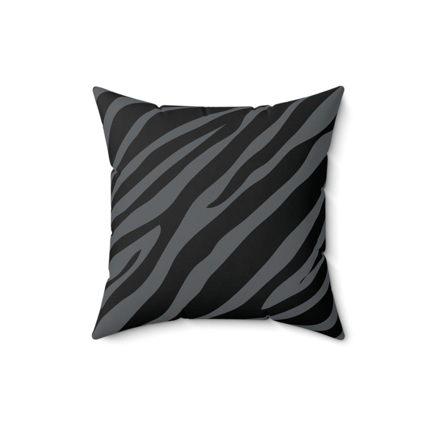 Zebra Print Gray Throw Pillow