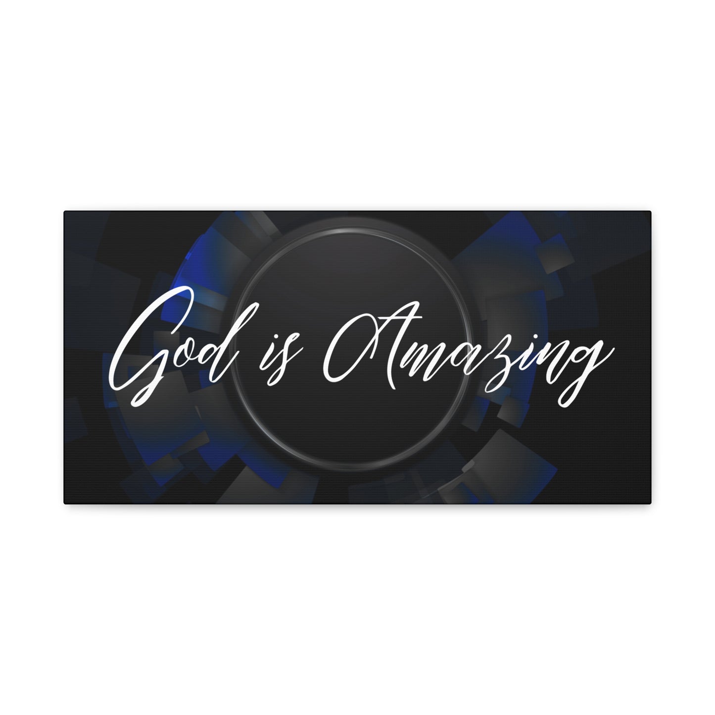 Christian Wall Art: God is Amazing (Wood Frame Ready to Hang)