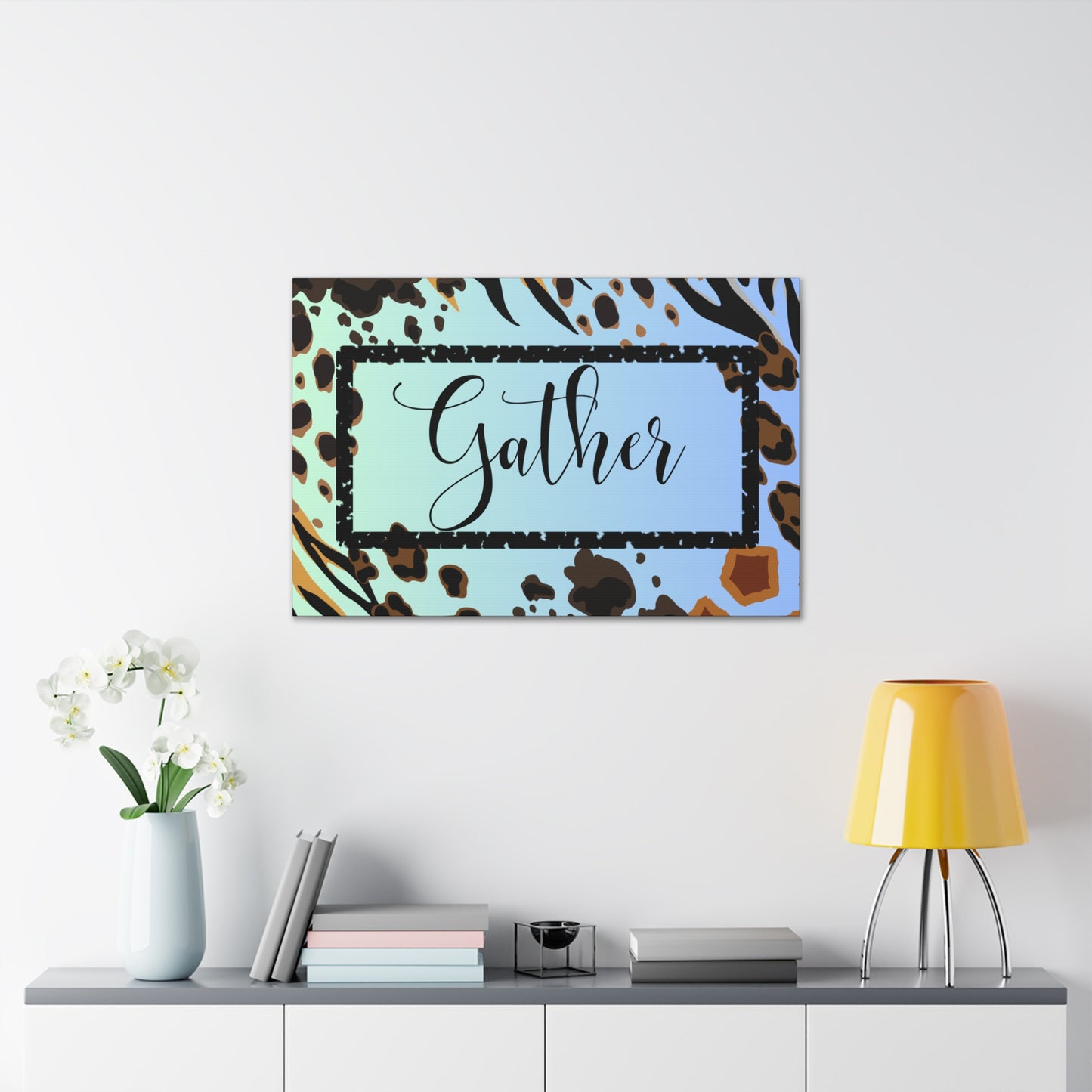 Christian Wall Art: Gather (Wood Frame Ready to Hang)