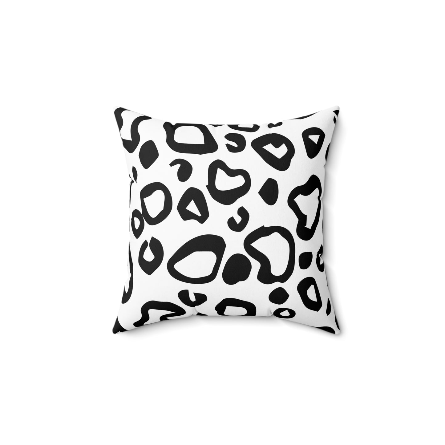 Leopard Print White Throw Pillow