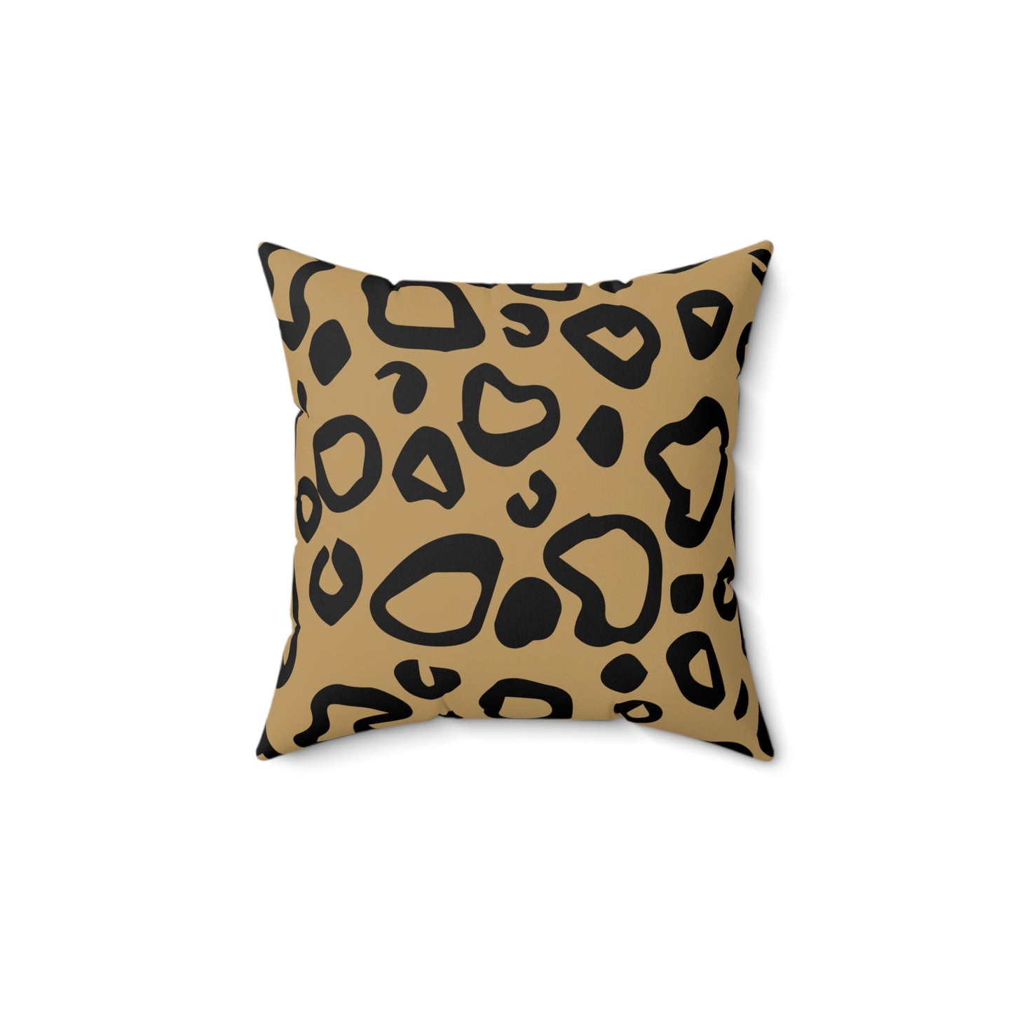 Leopard Print Lt. Brown Throw Pillow