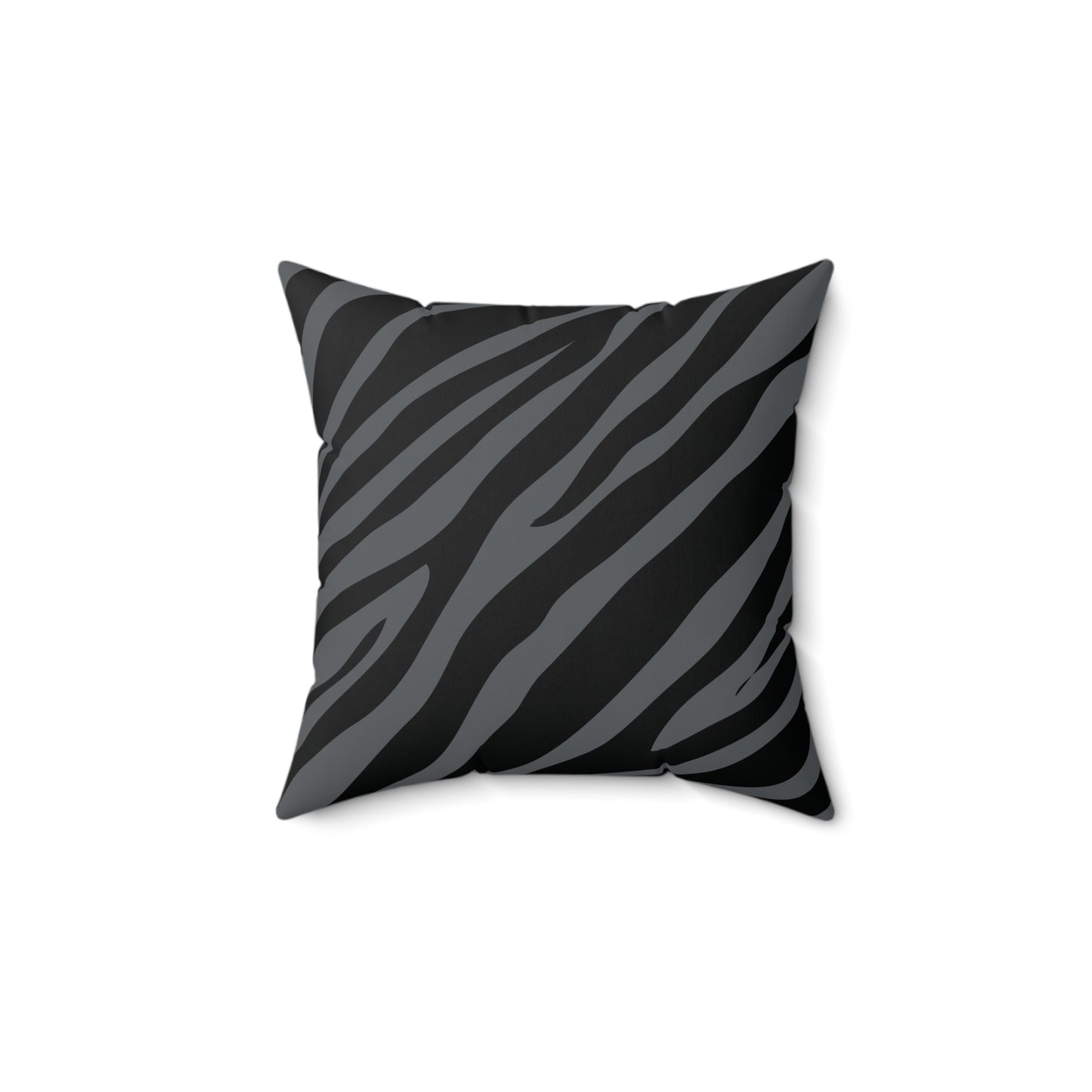 Zebra Print Gray Throw Pillow