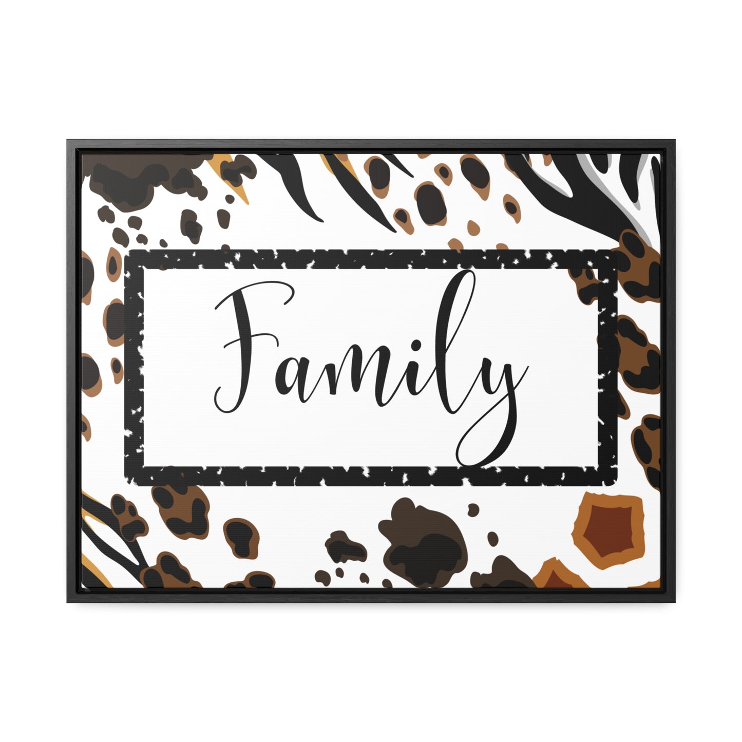 Christian Wall Art: Family (Floating Frame)