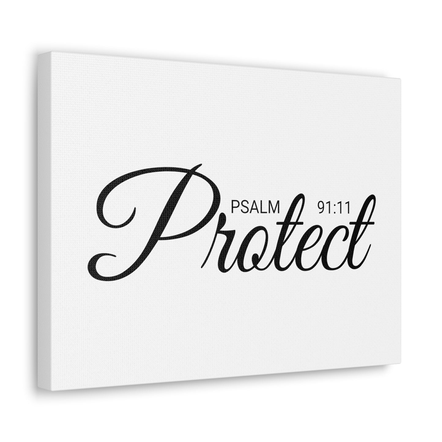 Christian Wall Art "Protect" Psalm 91:11 Ready to Hang Unframed