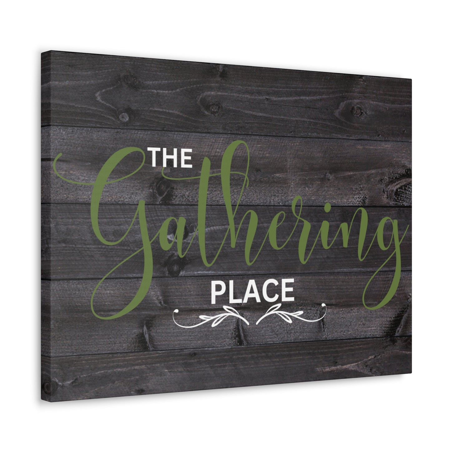 Christian Wall Art: The Gathering Place (Wood Frame Ready to Hang)