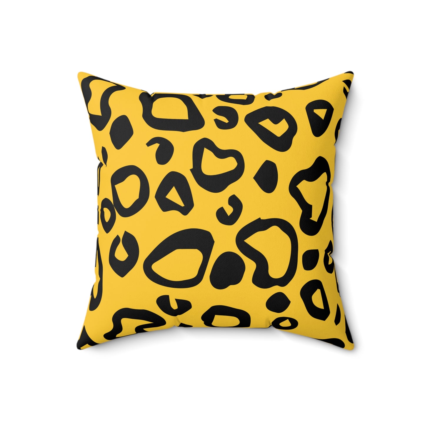 Leopard Print Gold Throw Pillow