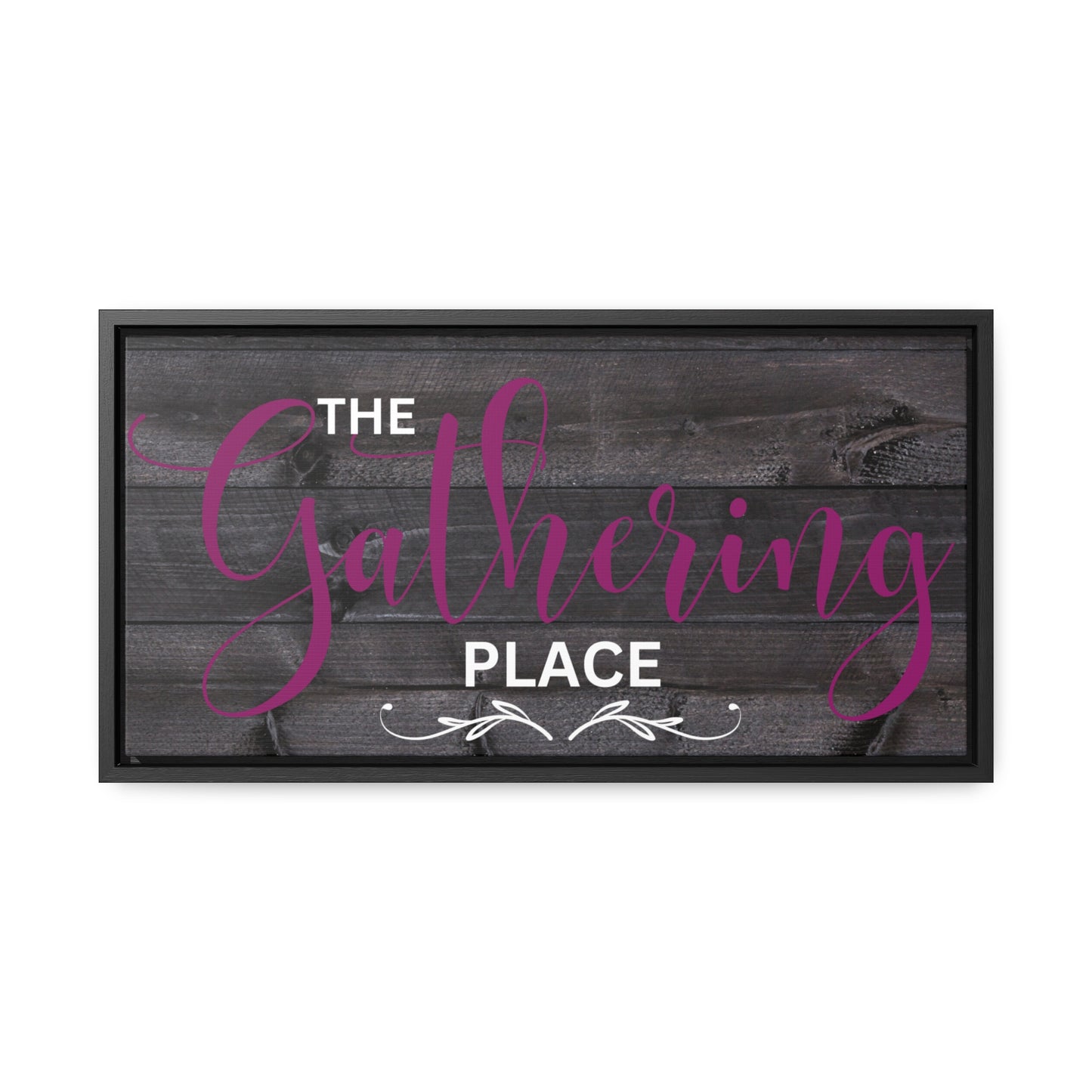 Christian Wall Art: The Gathering Place (Floating Frame)