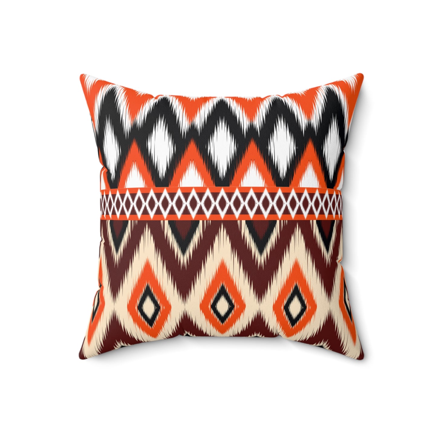 Ikat Style Throw Pillow