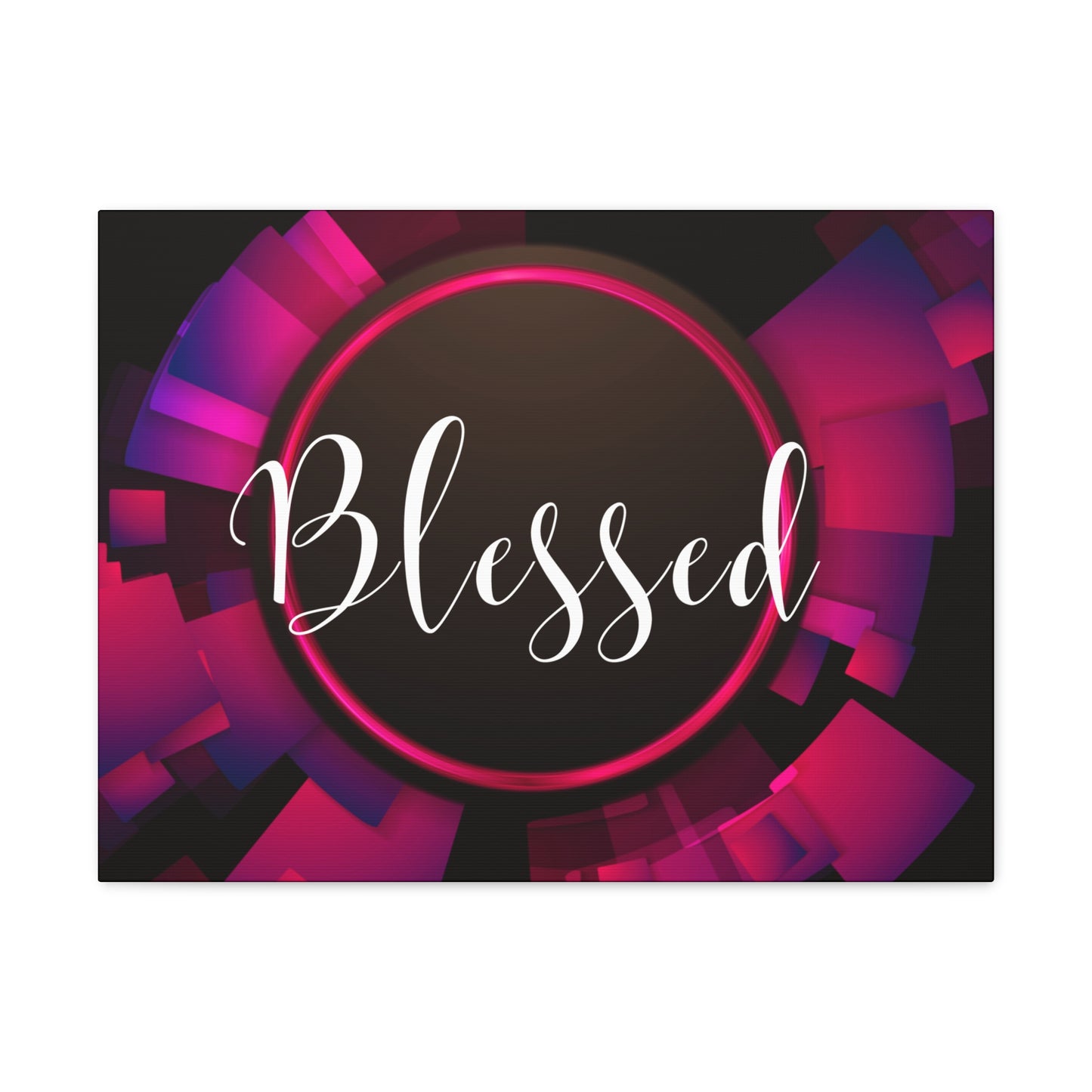 Christian Wall Art: Blessed (Wood Frame Ready to Hang)