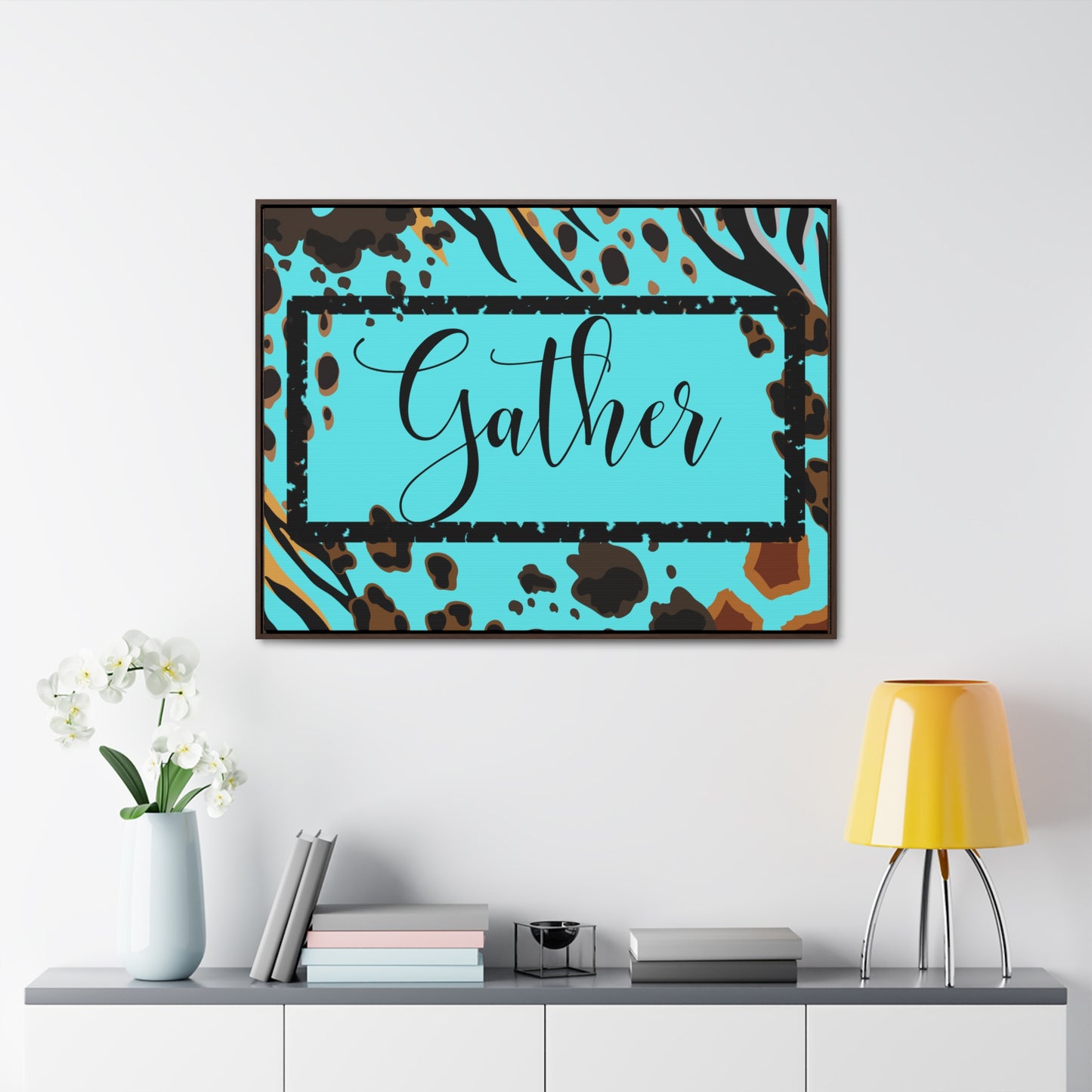 Christian Wall Art: Gather (Floating Frame)