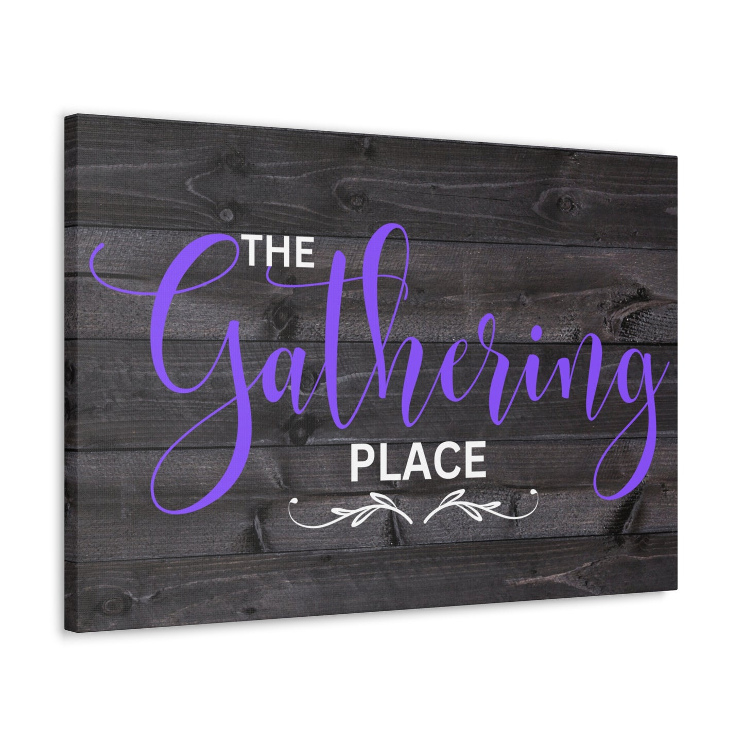 Christian Wall Art: The Gathering Place (Wood Frame Ready to Hang)